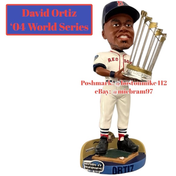 DAVID ORTIZ Bobblehead Boston Red Sox 2004 World Series Champions Big Papi MLB - Picture 3 of 14